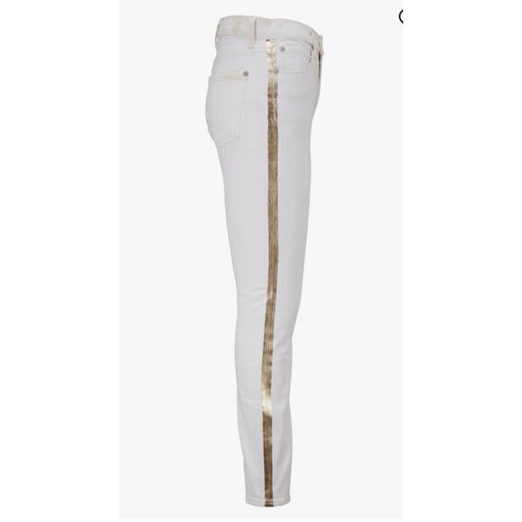 7 for All Mankind Women's white jeans size 29 - Picture 3 of 7